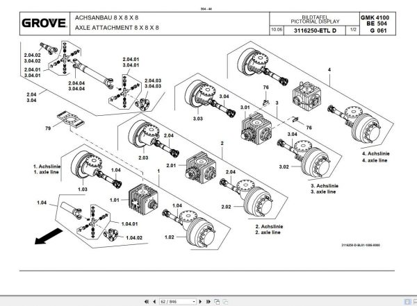 Manitowoc Grove Crane GMK 4100 3117109 20060901 Spare Parts Catalog 3