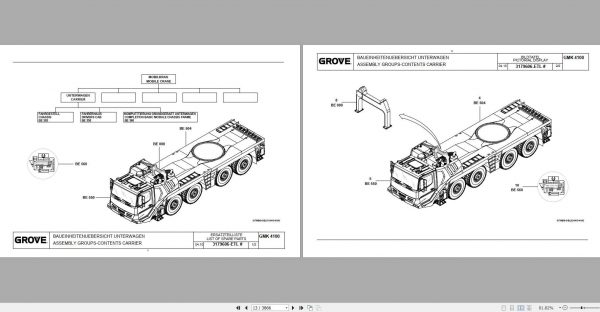 Manitowoc Grove Crane GMK 4100 3179605 20100501 Spare Parts Catalog 2