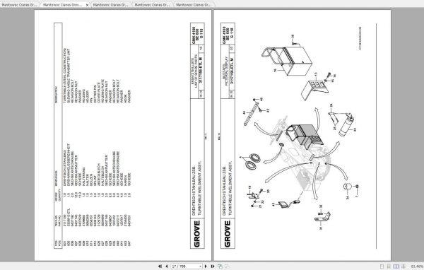 Manitowoc Grove Crane GMK 4100 3203856T 20120801 Spare Parts Catalog 3