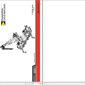 Manitowoc Grove Crane GMK 4100 L 3152525 20080601 Spare Parts Catalog 1