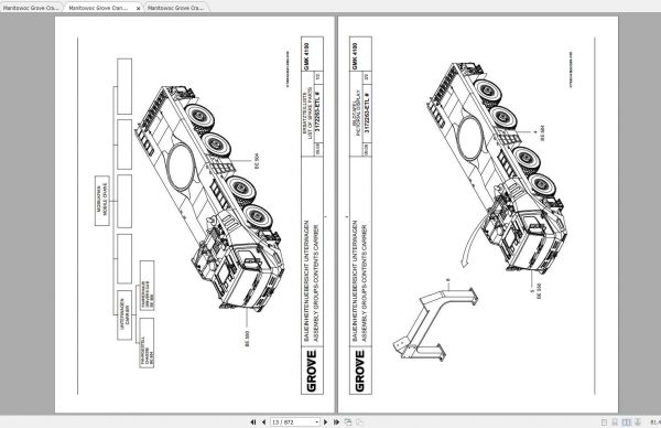 Manitowoc Grove Crane GMK 4100 L 3172262 20080901 Spare Parts Catalog 2