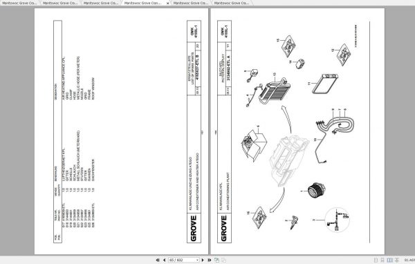 Manitowoc Grove Crane GMK 4100L 1 4288475B 20190601 Spare Parts Catalog 3