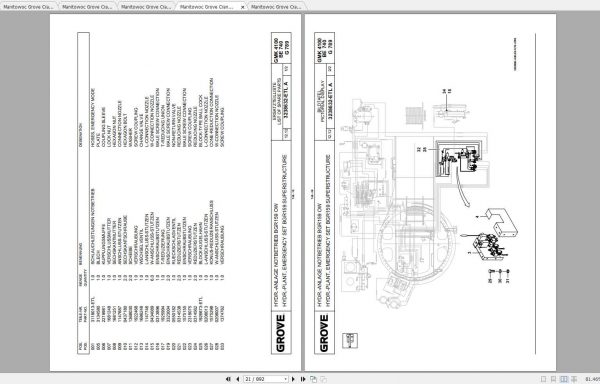 Manitowoc Grove Crane GMK 4100L 3202011BK 20121201 Spare Parts Catalog 3