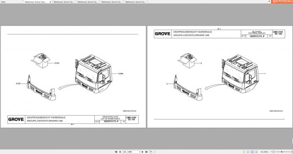 Manitowoc Grove Crane GMK 4100L 3202011BL 20130601 Spare Parts Catalog PDF 2