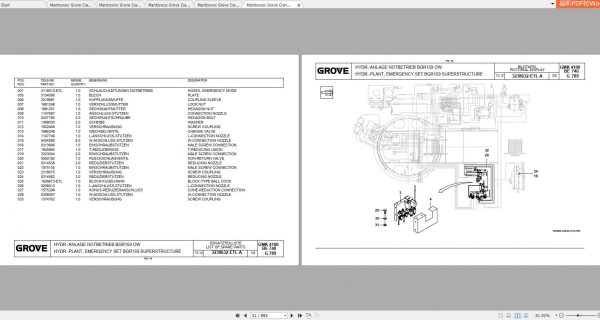 Manitowoc Grove Crane GMK 4100L 3202011BL 20130601 Spare Parts Catalog PDF 3