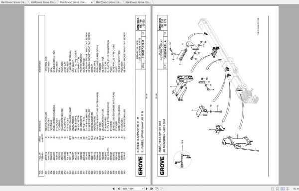 Manitowoc Grove Crane GMK 5095 3238618BL 20140901 Spare Parts Catalog 3