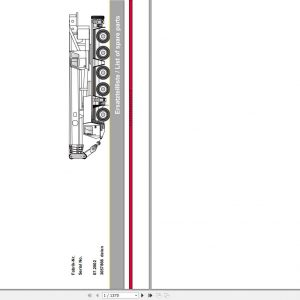 Manitowoc Grove Crane GMK 5100 3057866 20020701 Spare Parts Catalog 1