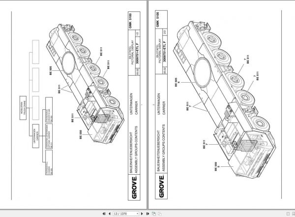 Manitowoc Grove Crane GMK 5100 3057866 20020701 Spare Parts Catalog 2