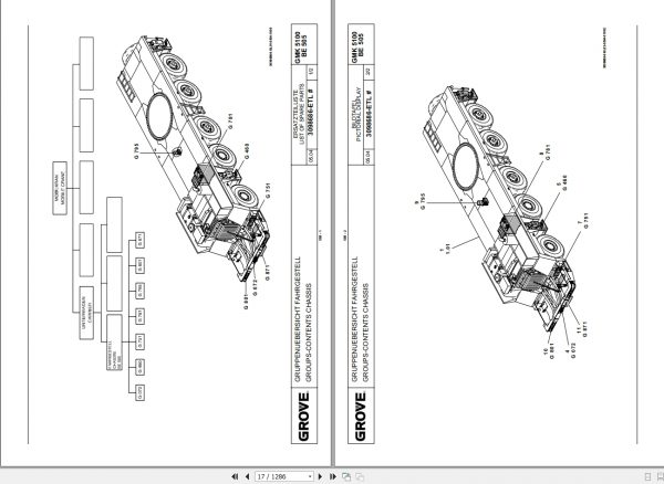 Manitowoc Grove Crane GMK 5100 3096010 20050901 Spare Parts Catalog 2