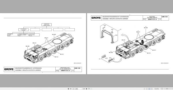 Manitowoc Grove Crane GMK 5100 3117169 20040501 Spare Parts Catalog 2