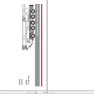 Manitowoc Grove Crane GMK 5100 3117169 20060401 Spare Parts Catalog 1