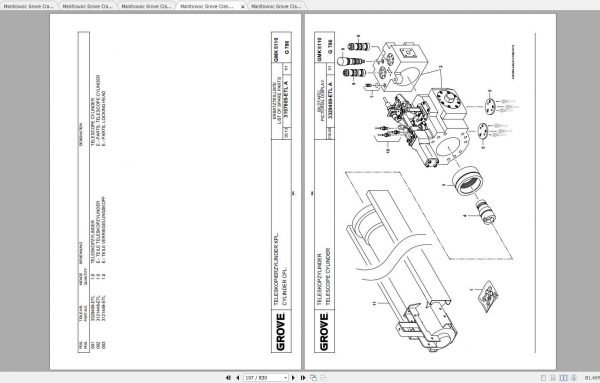 Manitowoc Grove Crane GMK 5110 1 3275001U 20141115 Spare Parts Catalog 2