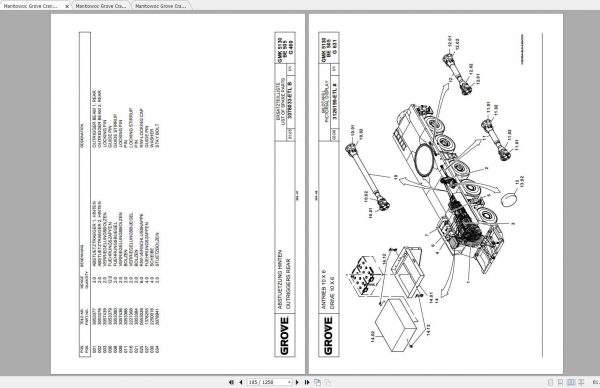 Manitowoc Grove Crane GMK 5130 1 3121290 20061001 Spare Parts Catalog 3