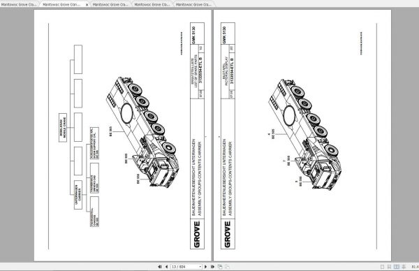 Manitowoc Grove Crane GMK 5130 2 Spare Parts Catalogs 2