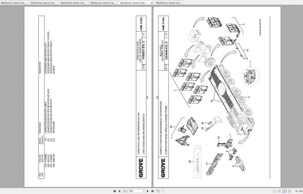 Manitowoc Grove Crane GMK 5150L 4294810B 20190901 Spare Parts Catalog 2