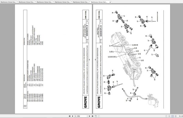 Manitowoc Grove Crane GMK 5150L 4294810B 20190901 Spare Parts Catalog 3