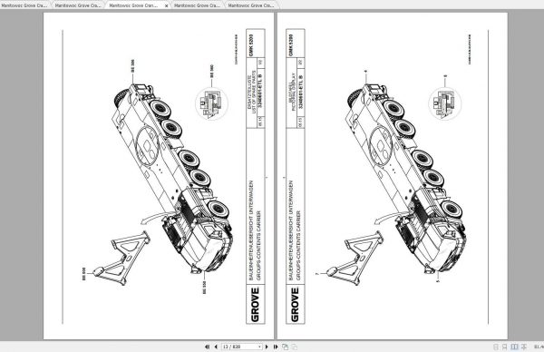 Manitowoc Grove Crane GMK 5200 1 3240600B 20160701 Spare Parts Catalog 2