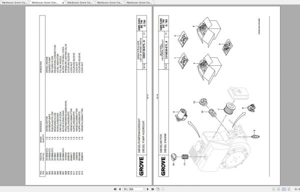 Manitowoc Grove Crane GMK 5200 1 3240600BN 20170601 Spare Parts Catalog 2