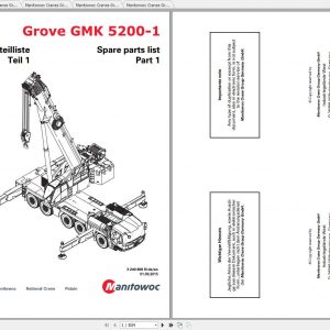 Manitowoc Grove Crane GMK 5200 1 3240600N DE 20150901 Spare Parts Catalog 1