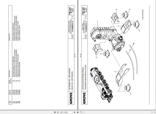 Manitowoc Grove Crane GMK 5220 3126322 20070301 Spare Parts Catalog 3