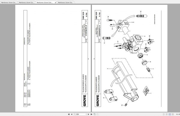 Manitowoc Grove Crane GMK 5220 3165237 20090301 Spare Parts Catalog 3