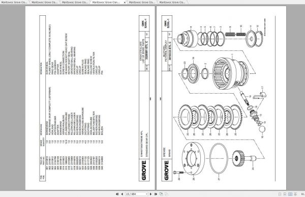 Manitowoc Grove Crane GMK 5250L 1 4292300B 20190701 Spare Parts Catalog 3
