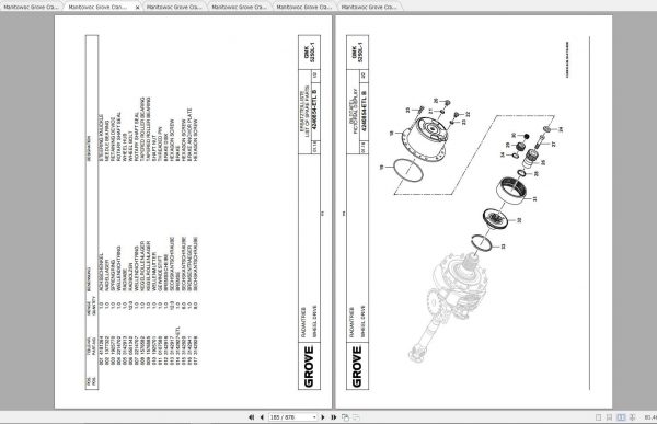 Manitowoc Grove Crane GMK 5250L 1 4292300C 20190701 Spare Parts Catalog 2