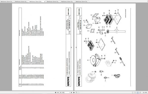 Manitowoc Grove Crane GMK 5250L 4264460B 20180801 Spare Parts Catalog 2