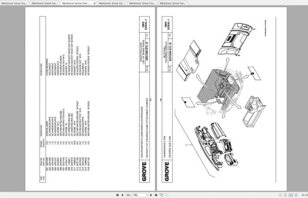 Manitowoc Grove Crane GMK 5250XL 1 4276729C 20191201 Spare Parts Catalog 2