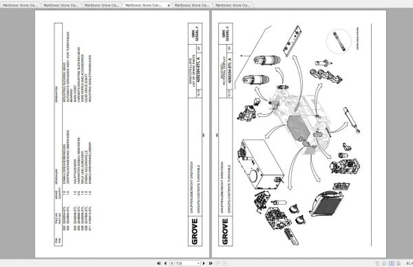 Manitowoc Grove Crane GMK 5250XL 1 4276729C 20191201 Spare Parts Catalog 3
