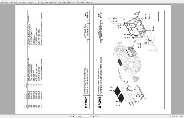Manitowoc Grove Crane GMK 6300L 1 4175748 20180401 Spare Parts Catalog 2