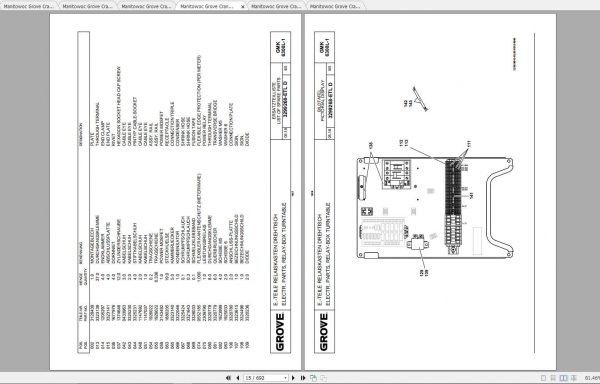 Manitowoc Grove Crane GMK 6300L 1 4175748R 20180901 Spare Parts Catalog 3