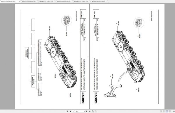 Manitowoc Grove Crane GMK 6300L 3166330 20110201 Spare Parts Catalog 2