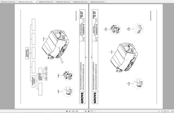 Manitowoc Grove Crane GMK 6300L 3166330 20110201 Spare Parts Catalog 3