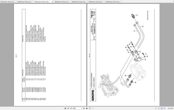 Manitowoc Grove Crane GMK 6300L 3194720 20110601 Spare Parts Catalog 3
