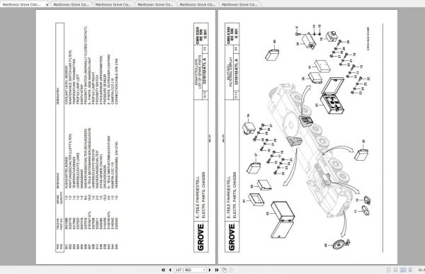 Manitowoc Grove Crane GMK 6300L 3206258BU ROB 20150201 Spare Parts Catalog PDF 3