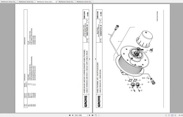 Manitowoc Grove Crane GMK 6300L 3297170 20160501 Spare Parts Catalog PDF 3