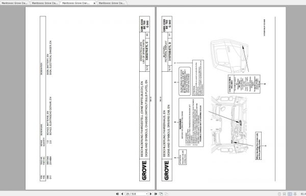 Manitowoc Grove Crane GMK 6300L 6300L 1 Land Specific Options Spare Parts Catalog 3