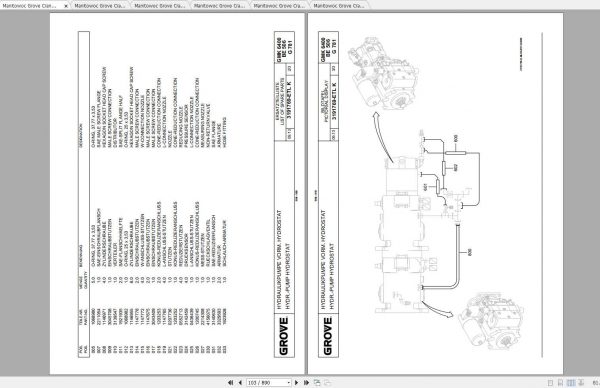 Manitowoc Grove Crane GMK 6400 3202007B 20130901 Spare Parts Catalog PDF 2