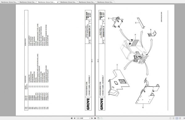 Manitowoc Grove Crane GMK 6400 3202007B 20130901 Spare Parts Catalog PDF 3