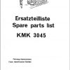 Manitowoc Grove Crane KMK 3045 1970648 19900601 Spare Parts Catalog 1