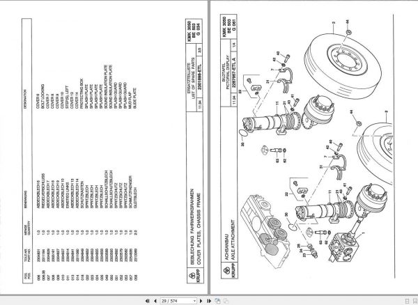 Manitowoc Grove Crane KMK 3050 2305806 19941201 Spare Parts Catalog 3