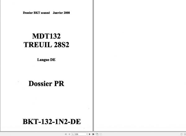 Manitowoc Grove Crane MDT132 Treuil 28S2 BKT 132 1N2 2008 Spare Parts Catalog DE PDF 1