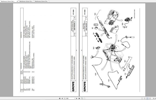 Manitowoc Grove Crane RT550E 3301741 20171201 Spare Parts Catalog 3