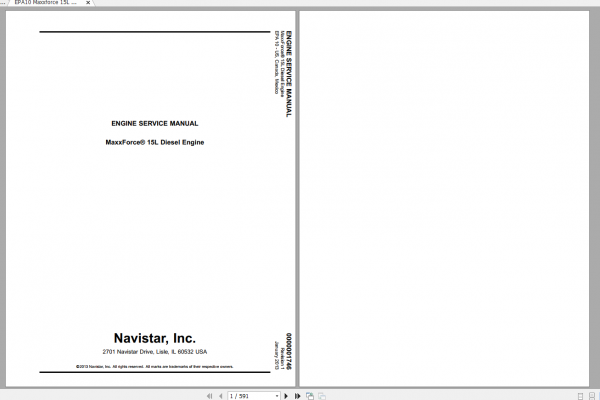 MaxxForce Engine 15 2012 2013 Diagnostic Service Manual 1