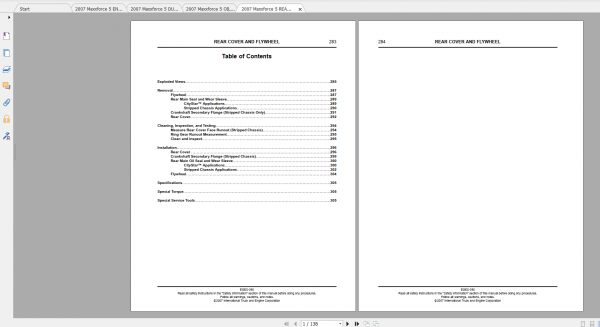 MaxxForce Engine 5 2007 2008 Service Manual 5