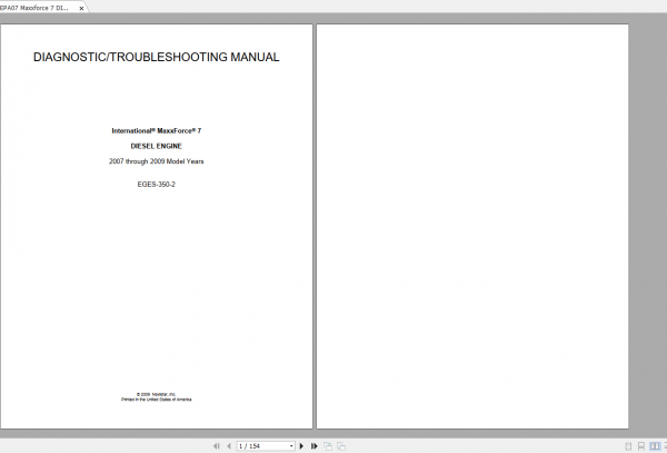 MaxxForce Engine 7 Wiring Digram Service Manual 7