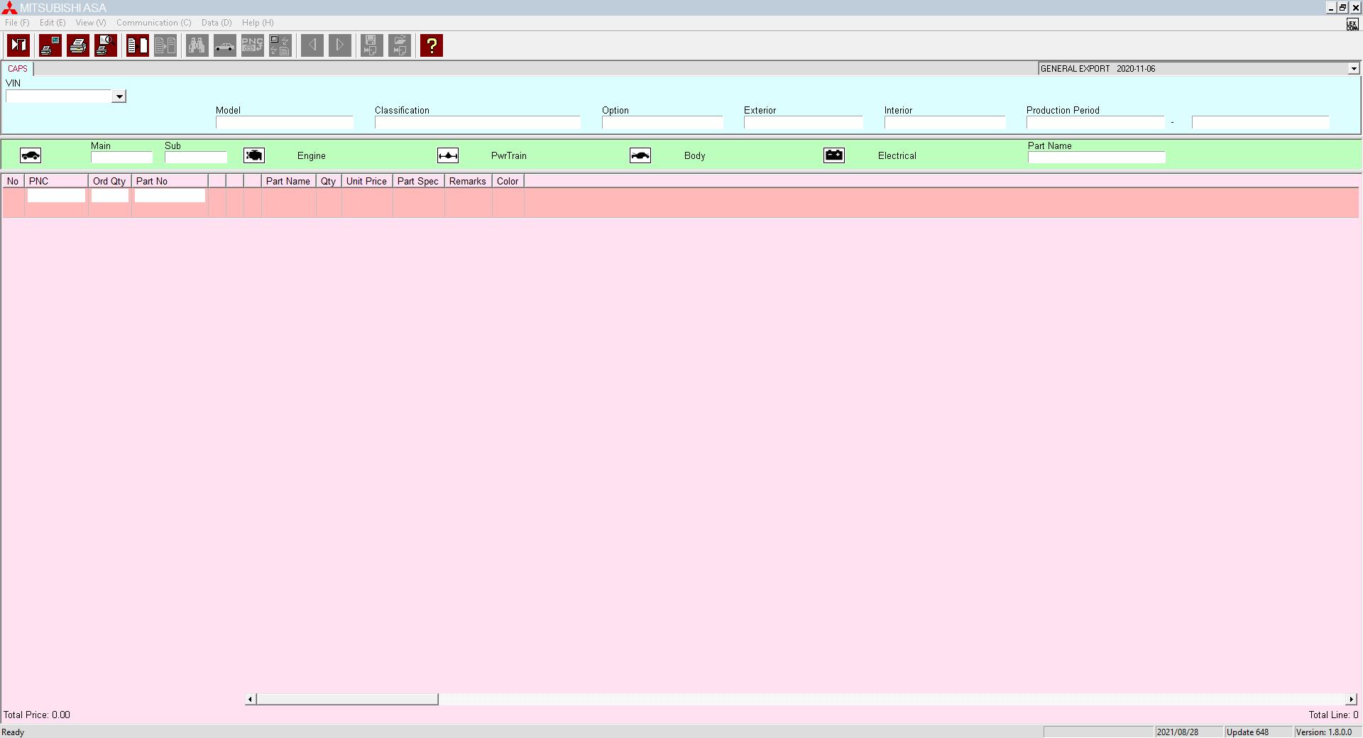 Mitsubishi ASA 08.2021 EPC Europe General Export NA Japan 2