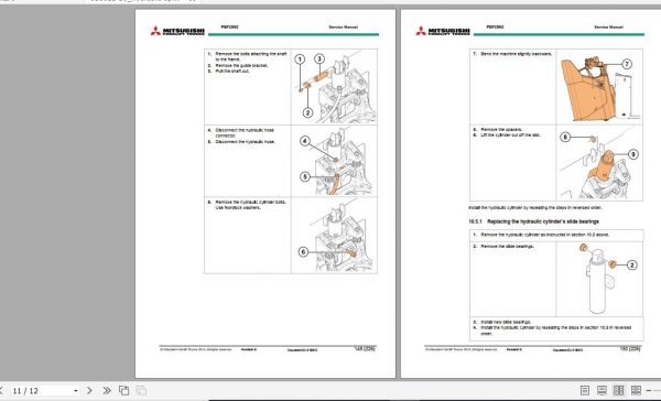 Mitsubishi Electric Pallet Truck PBF25N2 Service Manuals EN FR DE 3