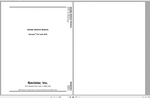 Navistar N13 2014 2015 Wiring Diagram Service Manual 3
